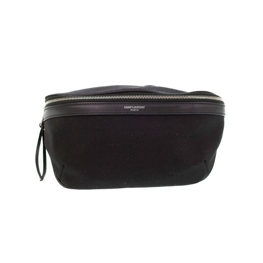 SAINT LAURENT PARIS Belt Crossbody Bum Bag Black